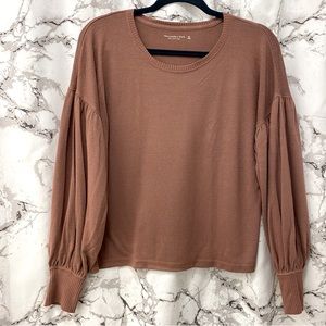 Abercrombie Puffy Cozy Long Sleeve Shirt